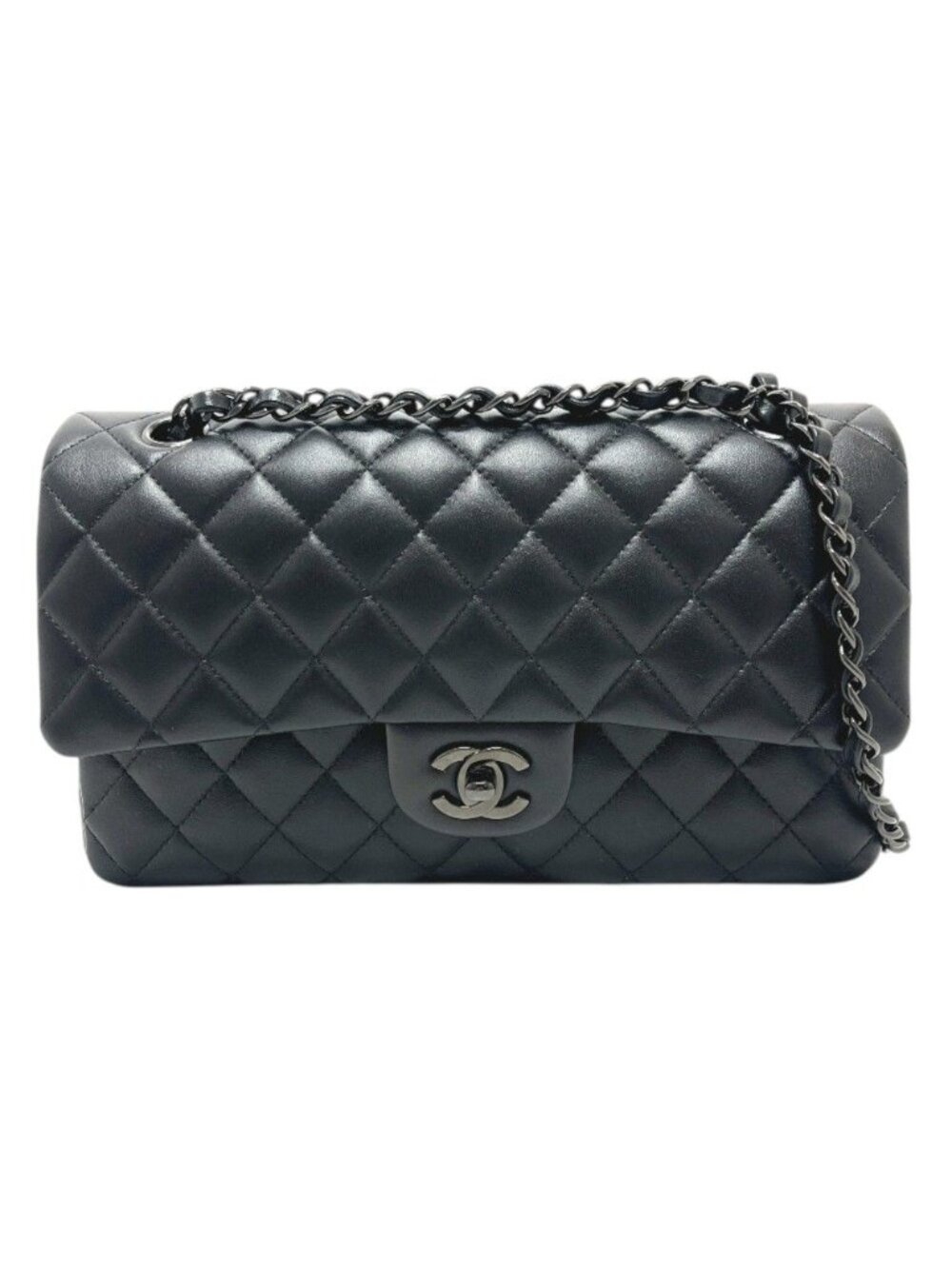 Chanel Shoulder Bag Quilted 25 So Black Lambskin